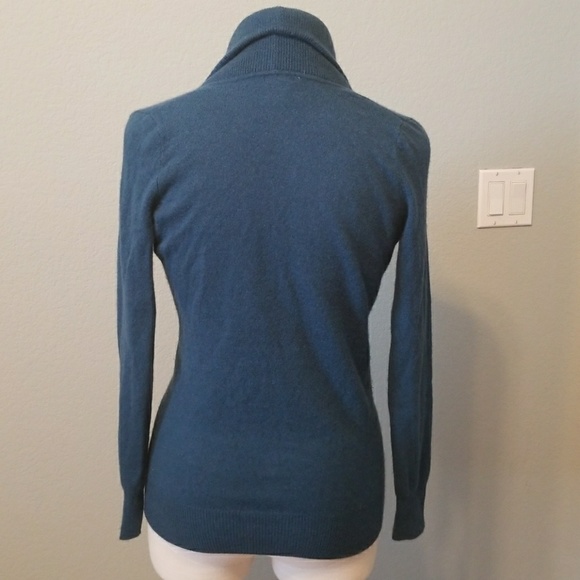 Deep Cowl Neck 100% Cashmere Sweater Tunic Small - Picture 3 of 8